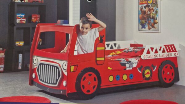 Kids Fire Truck Single Bed Frame